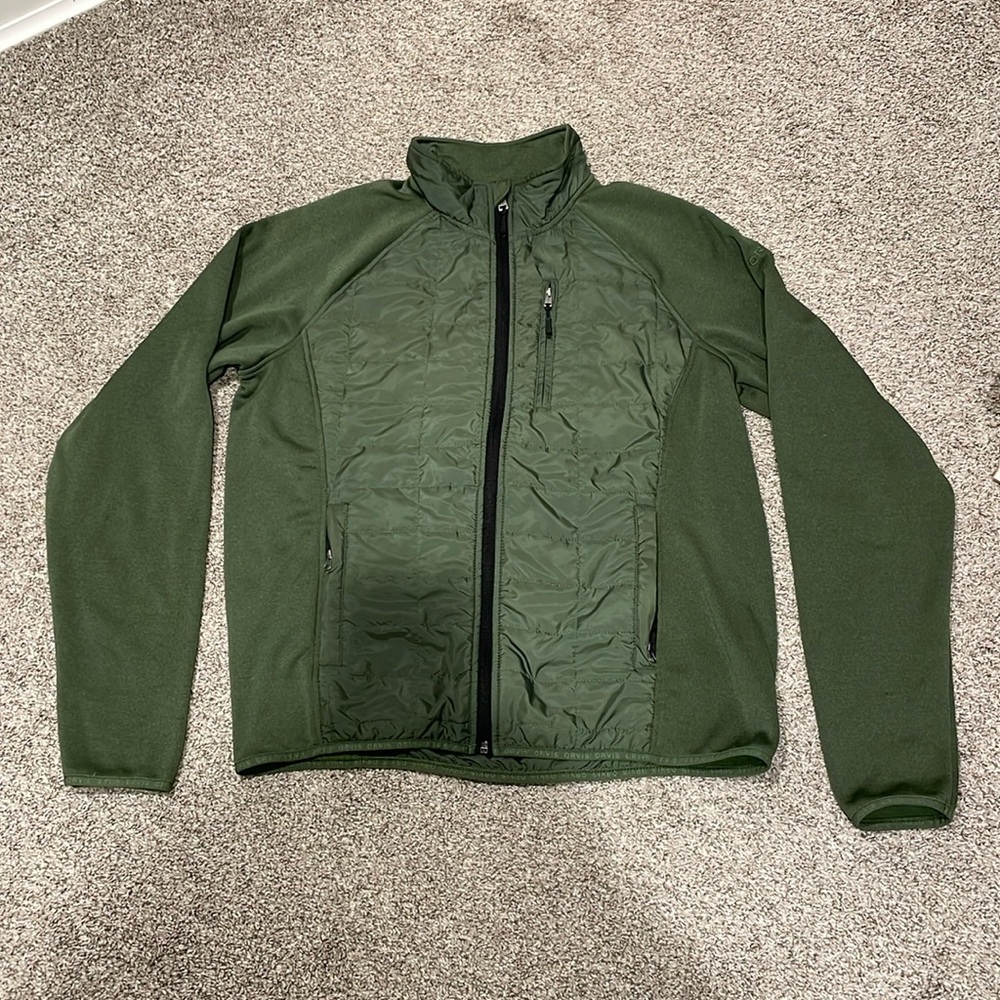 Orvis Classic Collection Mixed Media Quilted Full Zipper Jacket